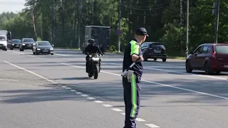 Щёлковские госавтоинспекторы провели профилактическое мероприятие «Мотоциклист»