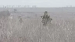 Rebels inspect recently captured land in Donetsk