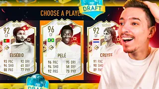 DRAFT CU UN TRIO IMBATABIL DE WORLD CUP ICONS! CRUYFF, PELE SI EUSEBIO! FIFA 23 ROMANIA !!!