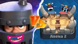 6. SEVİYE MEGA ŞOVALYE ile 2. ARENADA OYNARSAK NE OLUR ? - Clash Royale