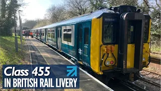 SWR Class 455 in British Rail Livery