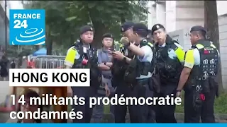 Hong Kong : 14 militants prodémocratie reconnus coupables de subversion • FRANCE 24