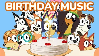 Bluey Birthday Party Music & Song Playlist, Animated TV Loop Background