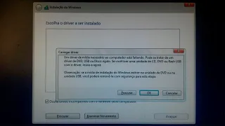 CORRIGIR ERRO "Driver de mídia necessário ao computador está faltando"