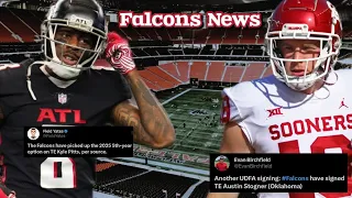 Atlanta Falcons sign Austin Stognar + Falcons pick up Kyle Pitts 5th year option