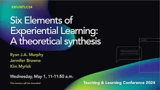 TLC 2024: Six Elements of Experiential Learning: A Theoretical Synthesis