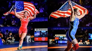 Helen Maroulis , Adeline Gray 2015 World Champions , 2016 Olympians (4K Highlights)