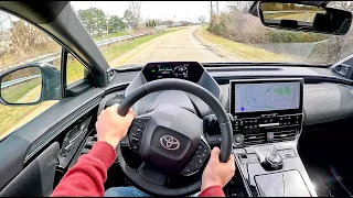 2023 Toyota bZ4X Limited AWD - POV Test Drive (Binaural Audio)