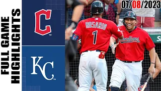 Cleveland Guardians vs Kansas City Royals FULL GAME HIGHLIGHTS | MLB To Day July 08, 2023 | MLB 2023