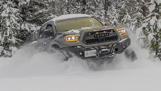 Snow Wheeling Tacoma on TONS!