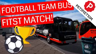 FERNBUS COACH SIMULATOR | FOOTBALL TEAM BUS DLC | Match 1 | Gameplay No Commentary