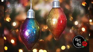 Diy Glitter Ornaments With Hairspray | SO EASY!!!