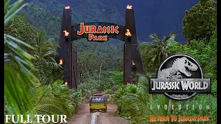 Jurassic World Evolution: Return to Jurassic Park - Full Park Ride Tour - First Person POV
