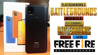 Xiaomi Redmi 9C 3GB+64GB Gaming Test | PUBG Mobile | PUBG Lite | Garea Free Fire