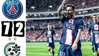 PSG vs Maccabi Haifa 7-2 Extended Highlights &Goals 2022 HD