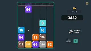 DAY 10: Drop & Merge the Numbers Gameplay