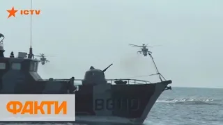 Корабль приготовился к бою: провокация РФ во время учений на Азове