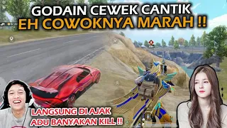 GODAIN CEWEK CANTIK DI PUBG EH MALAH COWOKNYA MARAH LANGSUNG NGAJAK ADU BANYAKAN KILL - PUBG MOBILE