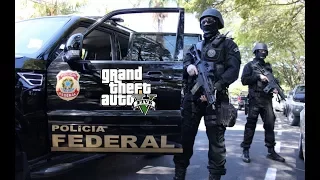 GTA V OPERAÇÃO DA POLICIA FEDERAL COM MUITA TROCA DE TIRO E UM PRISÃO.