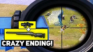 M24 + 8x Scope vs FULL SQUAD!! | 29 KILLS Crazy Ending | PUBG Mobile