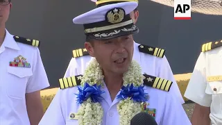 Japanese Navy ship arrives in Manila for goodwill visit