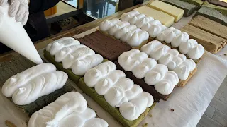 Fresh cream bomb! giant souffle cake (Chocolate, mocha, cheese, green tea, original)