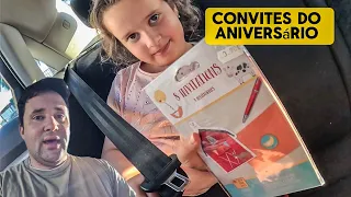 COMPRAMOS OS CONVITES PARA O ANIVERSÁRIO DA CARINA - família Eu Ela e a Bebê