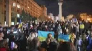 Celebrations in Kyiv after Ukraine retakes Kherson