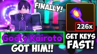 I GOT GODLY KIRITO! + OP Raid Key Grinding Method! | Anime Champions Noob to Pro Day 79