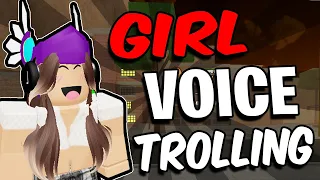 GIRL VOICE TROLLING In DA HOOD Voice Chat!!! (CRAZY REACTIONS😂)