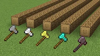 Which axe 🪓 is faster in minecraft 😃 ?