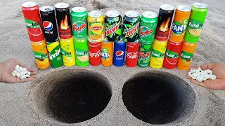 Magic Underground Experiment ! Cola, MTN Dew, Pepsi, Fanta, Burn, Furuko, İce Tea, Sprite And MENTOS