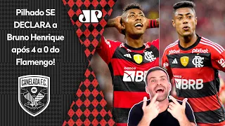 "O Bruno Henrique É FO**! Esse cara é um EXEMPLO e PROVA que..." Pilhado SE EXALTA com 4 do Flamengo