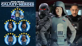 Star Wars Galaxy of Heroes: Rogue One with Admiral Raddus Omicron Vs. Imperial Troopers