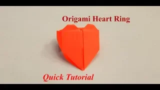 Heart Ring - How to fold an Origami Heart Shaped Ring