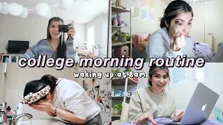 College Morning Routine (waking up at 8am lol) | Carolyn Morales