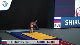 Russia - 2018 Tumbling European silver medallists, men's junior team