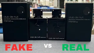 Fake vs Real Armaf Club de Nuit Man Intense Perfume