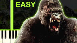 KING KONG THEME - EASY Piano Tutorial