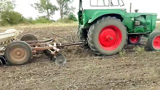 TRABAJANDO tierras con el DOBLE ACCIÓN y el DEUTZ / pasando disco y rastra..