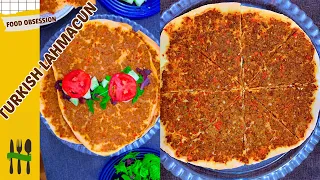 Turkish Lahmacun Recipe at Home |The most Famous Street Food of Turkey Recipe by @KsfoodObsession
