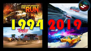 The Evolution Of Video Game Need For Speed Series 1994 - 2019 PC/Xbox/PS Version Game Of The Years