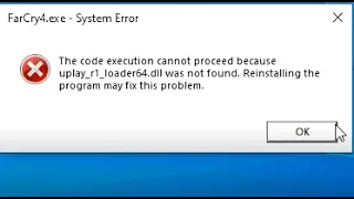 [FIXED] Fix uplay_r1_loader64.dll was not found. Reinstalling the program  may fix this problem.