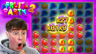 HUGE 500X WIN On THIS SUPER UNDERRATED SLOT?!.. (FRUIT PARTY 2)