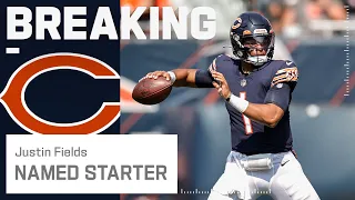 Breaking: Justin Fields Named Bears Starting QB | NFL NOW