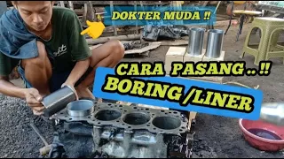 cara pasang boring atau linear# setting silinder kelep