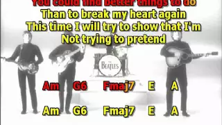 I ll be back Beatles mizo vocals  lyrics chords cover