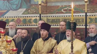 "Приидите поклонимся" - хор Владык и духовенства в Киево-Печерской Лавре