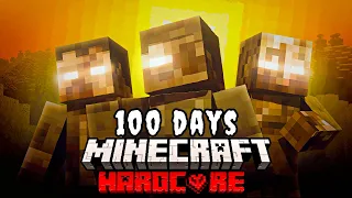 I Survived 100 Days in a RADIOACTIVE Zombie Apocalypse in Hardcore Minecraft...