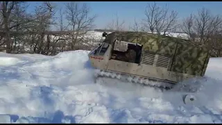 Вездеход Пионер. Сквозь снег!